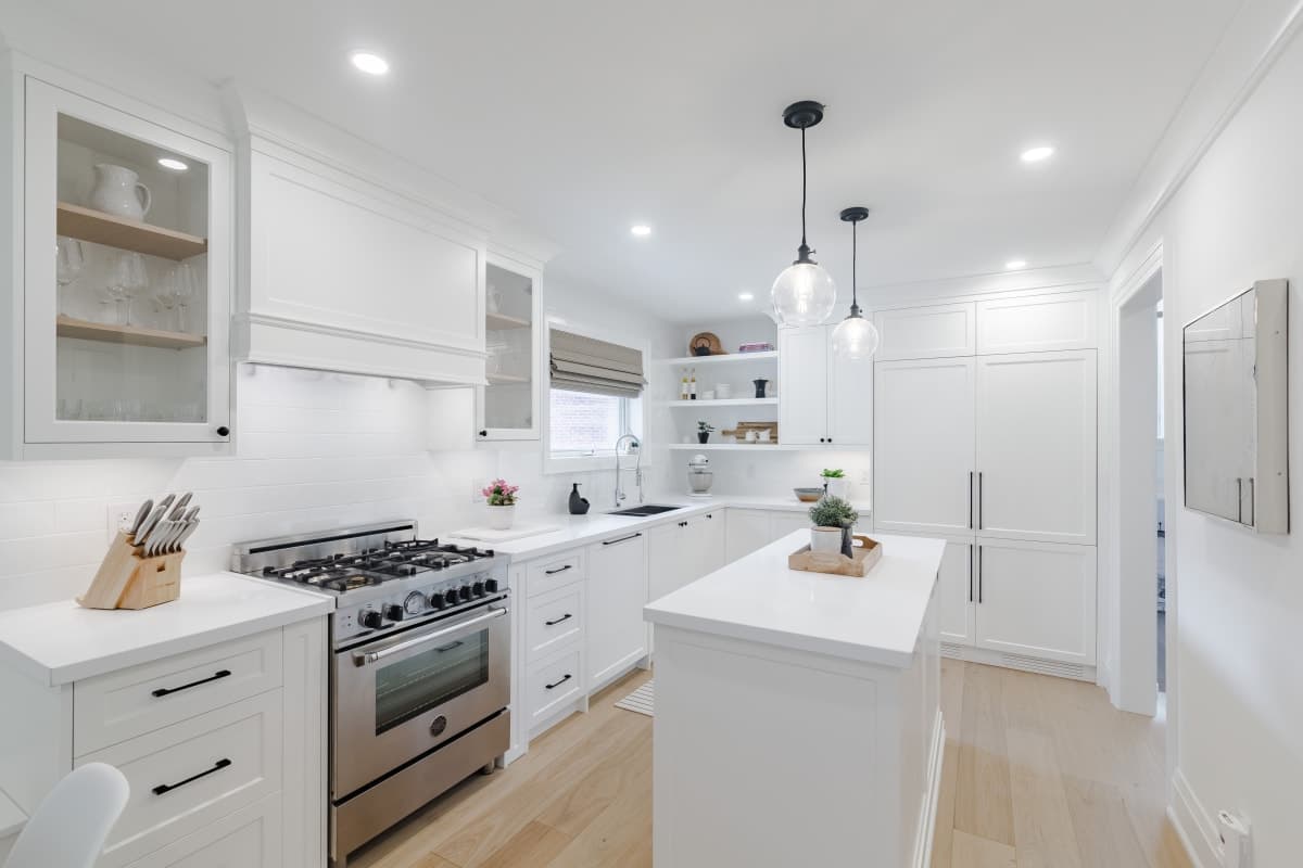 Full kitchen renovation with custom cabinetry by Pavcon