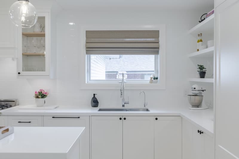 Kitchen sink and countertop detail after Pavcon renovation